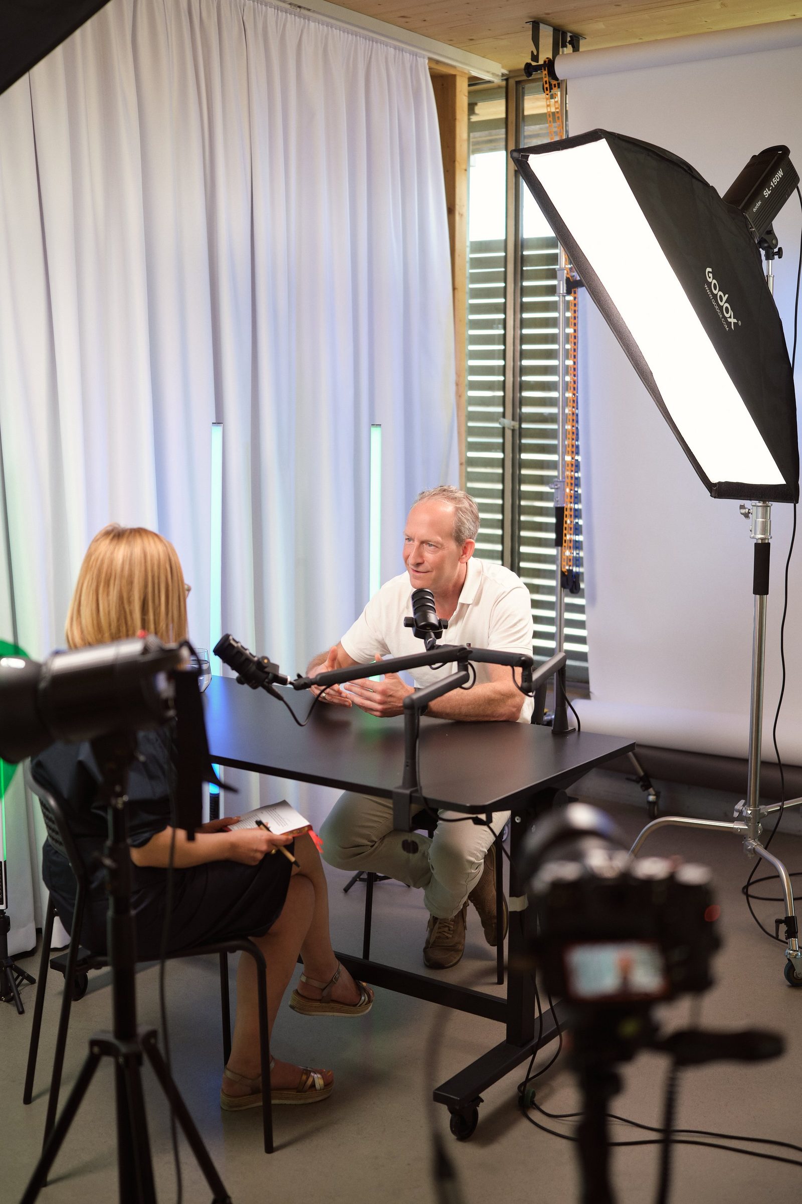 Video podcast production in studio — Lux Photo Pro